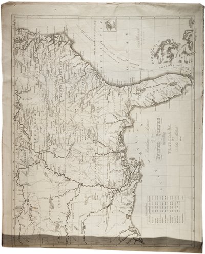 Mappa degli Stati Uniti, 1816 da John Melish